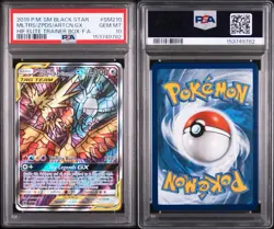 Pokemon TCG Moltres & Zapdos & Articuno GX TAG TEAM Full Art Holo SM210 PSA 10 - Image 3