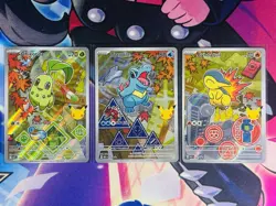 Pokemon TCG: Set of 3 First Partner Illustration Collection Series 2 In Hand! - Image 1