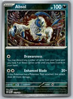 Absol 113/182 Uncommon Paradox Rift Pokemon Reverse Holo Near Mint - Image 1