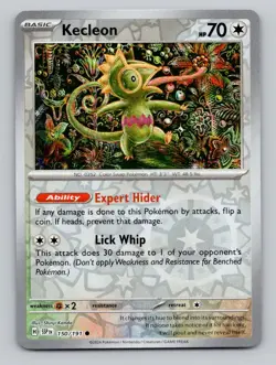 Kecleon 150/191 Common Surging Sparks Pokemon Reverse Holo Near Mint - Image 1
