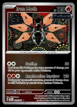 Iron Moth 009/064 Uncommon Shrouded Fable Pokemon Reverse Holo Near Mint - Image 1