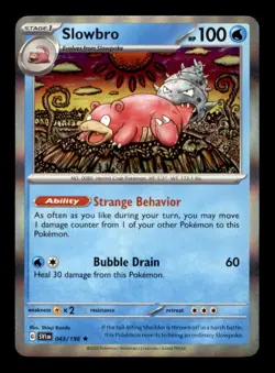 SLOWBRO 043/198 HOLO RARE SCARLET & VIOLET NM/M - Image 1