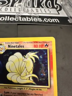 Ninetales #12/102 HOLO Pokemon Base Set LP+ - Image 2