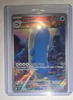 Pokemon JOURNEY TOGETHER Wailord Illustration Rare Full Art Holo 162/159 - Image 1