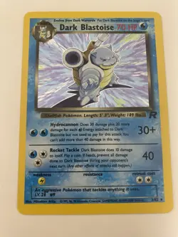Pokemon Team Rock Unlimited Edition Holo Rare Dark Blastoise 3/82 - Image 1