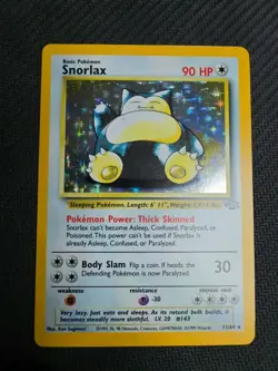 Snorlax 11/64 Jungle Holo Unlimited WotC Pokemon TCG Near Mint Vintage - Image 1