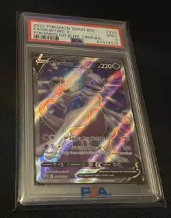 Pokemon Mewtwo V SWSH Promo SWSH229 Holo 2022 English PSA 9 - Image 1
