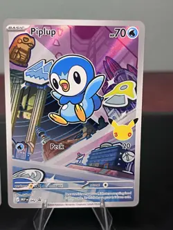 Pokemon TCG First Partners Illustration Series One Turtwig Piplup Chimchar Set - Image 3