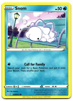 Snom 029/072 - 🌊 Shining Fates Common Pokemon TCG 🖤 - MP - Image 1