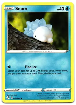 Snom 084/264 - 🌊 Fusion Strike Common Pokemon TCG 🖤 - LP - Image 1