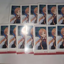 SAO Asuna Trading Card Animega Sword Art Online Single Card - Image 1
