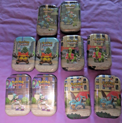 Pokemon TCG Luminous City Mini Tin Display Box (10 Tins) Factory Sealed - Image 3