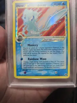 MEW POKEMON GOLD STAR 101/101 2006 EX DRAGON FRONTIERS HOLO ENGLISH PSA 3 VG - Image 4