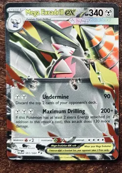 Mega Excadrill EX 065/084 - FULL ART HOLO - Pitch Black - Pokemon - Image 1