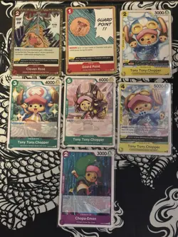 Tony Tony Chopper Card Lot Of 21 One Piece TCG English - Image 1