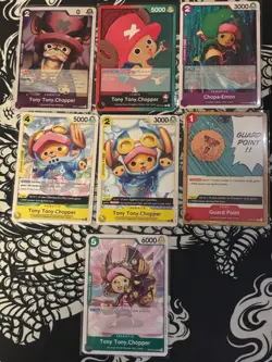 Tony Tony Chopper Card Lot Of 21 One Piece TCG English - Image 3