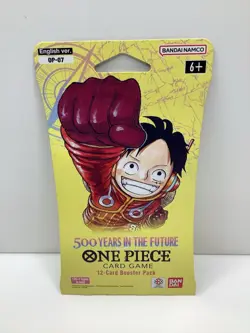 One Piece OP-07 500 Years In The Future Sleeved Blister Booster Pack New Sealed - Image 1