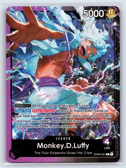 Monkey.D.Luffy OP09-061 Starter Deck 26: PURPLE/BLACK Monkey.D.Luffy Foil NM - Image 1