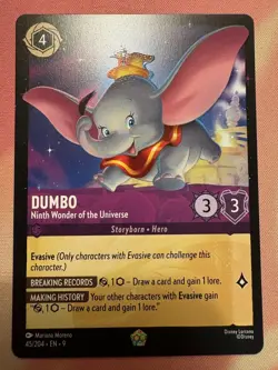 Dumbo Ninth Wonder of the Universe 45/204 Legendary NON-FOIL Disney Lorcana - Image 1