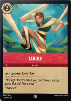 133/204 TANGLE THE FIRST CHAPTER COMMON DISNEY LORCANA CARD - Image 1