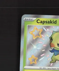 Capsakid 106/091 Paldean Fates Shiny Holo Rare Pokemon Card NM - Image 3