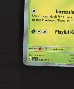 Capsakid 106/091 Paldean Fates Shiny Holo Rare Pokemon Card NM - Image 5