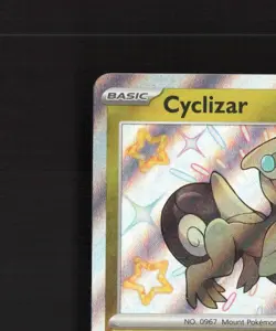 Cyclizar 195/091 Paldean Fates Shiny Holo Rare Pokemon Card NM - Image 3