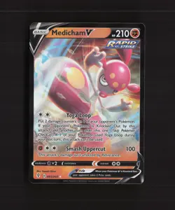 Medicham V 083/203 Evolving Skies Ultra Rare Holo Pokemon Card NM - Image 1