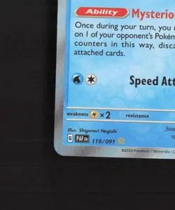 Starmie 119/091 Paldean Fates Shiny Holo Rare Pokemon Card NM - Image 5