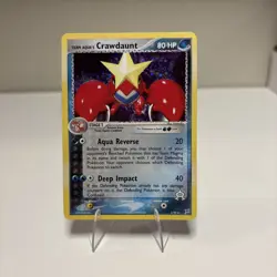 Team Aqua’s Crawdaunt 2/95 HOLO EX Team Magma vs. Team Aqua Pokemon Card 2004 - Image 1