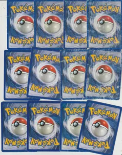 Lot 12 anciennes card POKEMON 1999 SET DE BASE EX/POOR Tetarte BS 38/102 Energie - Image 2