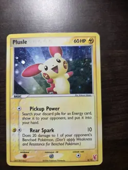 Plusle Pokemon Card - EX Trainer Kit 2 6/12 Holo TCG Card (2006) - Image 1