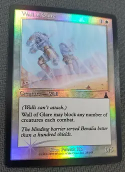 Magic the Gathering TCG: Wall of Glare 25/143, Urza's Destiny, Common Foil Card2 - Image 4