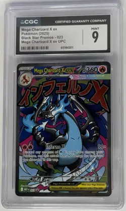 CGC 9 Mega Charizard X ex UPC Black Star Promo 023 Mint Holo Pokemon Card - Image 2