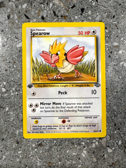 Pokemon TCG Cards 1st Edition Spearow 62/64 Jungle - Image 1