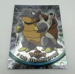 Topps Pokemon Topps Series 1 Blastoise #09 Holo Rare Water Card 1999 English - Image 1
