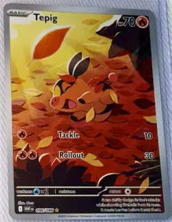 NM/M Tepig 096/086 2025 White Flare Illustration Rare Pokemon Card COLLECT POKE - Image 1