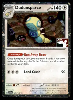 Dudunsparce 129/162 HOLO R Prize Pack Series Cards Pokemon NM HOLO - Image 1