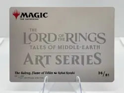 The Balrog, Flame of Udun Art Card (Gold-Stamped Signature) MTG LotR - Image 2