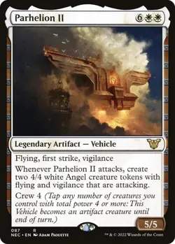 Magic: The Gathering Commander: Kamigawa: Neon Dynasty Parhelion II 87 R LP - Image 2