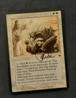 farrelite priest - artist proof signed by phil foglio - mtg, fallen empires - Image 2