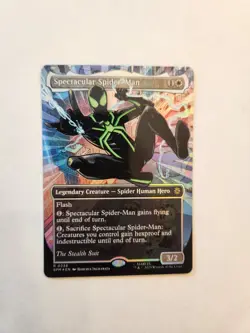 MTG Spectacular Spider-Man (0238) (Borderless) (Textured Foil) The Stealth Suit - Image 1