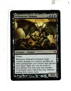 MTG SkeenAB Hellcarver Demon FOIL from Rise of the Eldrazi. NM. - Image 1