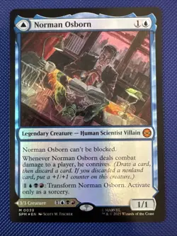 Norman Osborn / Green Goblin MTG Marvel's Spider-Man Foil NM - Image 1
