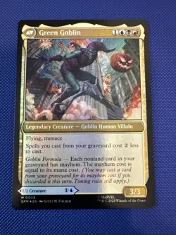 Norman Osborn / Green Goblin MTG Marvel's Spider-Man Foil NM - Image 2