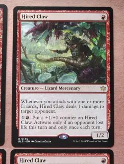 4x Hired Claw **NEAR MINT** **UNPLAYED** MTG - Image 2