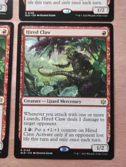 4x Hired Claw **NEAR MINT** **UNPLAYED** MTG - Image 3