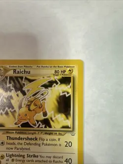Pokemon Card Raichu 21/64 Neo Revelation Rare WOTC Vintage 2001 NM - Image 4
