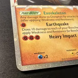 Donphan Prime 107/123 Ultra Rare Heart Gold & Soul Silver Pokemon Card MP-HP - Image 4
