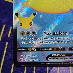 Pokemon Flying Pikachu VMAX 007/025 Celebrations Holo - Image 5